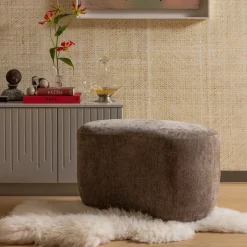 WOOOD Organische Poef Popular Chenille* Poefs & Hockers