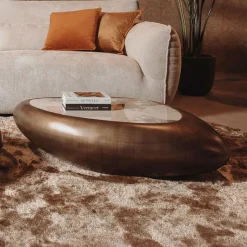 Tower Living Organische Salontafel Castello Keramiek, 116 x 77cm* Organische Salontafel
