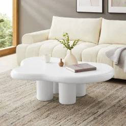 Artistiq Living Organische Salontafel Coleen 123 x 89cm, kleur wit* Organische Salontafel