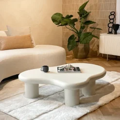 Brix Organische Salontafel Feline Beton Ciré, 120 x 88cm* Organische Salontafel