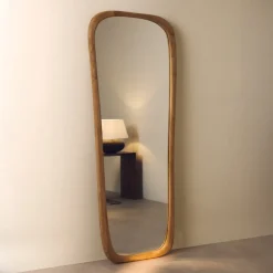 Kave Home Organische Spiegel Alura Teakhout, 158 x 61cm* Organische Spiegels