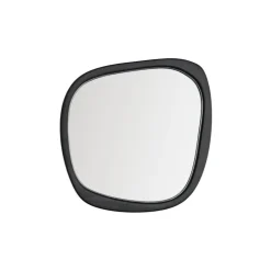 Kave Home Organische Spiegel Alura Teakhout, 47 x 45cm* Zwarte Spiegels|Organische Spiegels