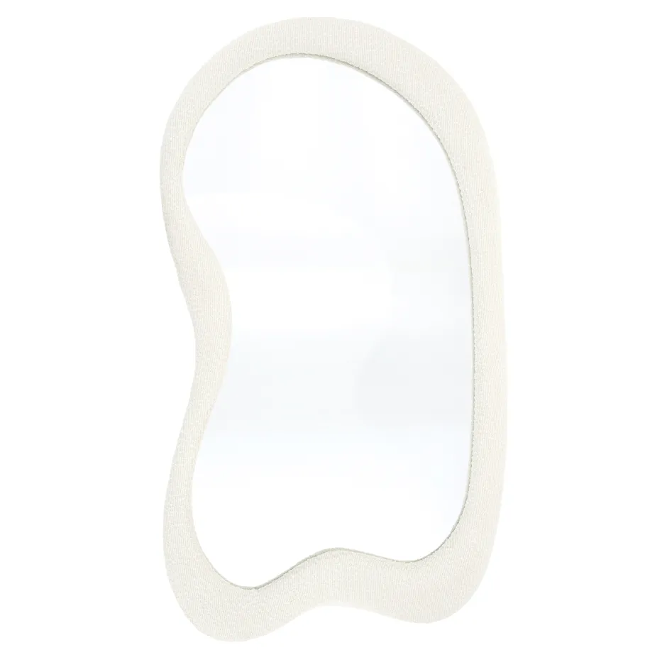 By-Boo Organische Spiegel Evol Bouclé, 100 x 58cm* Organische Spiegels