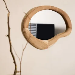 Kave Home Organische Spigel Selem Mungurhout, 68 x 44cm* Organische Spiegels