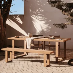 Kave Home Outdoor Eettafel Canadell hout* Eettafels Voor In Je Tuin|Rechte Eettafel