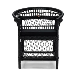 Rivièra Maison Outdoor Loungestoel Victoria Falls Wicker, kleur Zwart* Loungestoelen