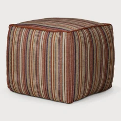 Ethnicraft Outdoor Poef Zahara Stripe* Tuin-Hockers
