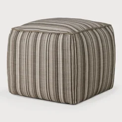 Ethnicraft Outdoor Poef Zahara Stripe* Tuin-Hockers