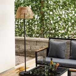 Nohr Outdoor Solar Vloerlamp Tamella Bamboe, 150cm* Vloerlampen Voor Buiten