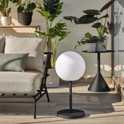 Kave Home Outdoor Tafellamp Dinesh LED, met poot* Tafellampen Voor Buiten|Tafellampen