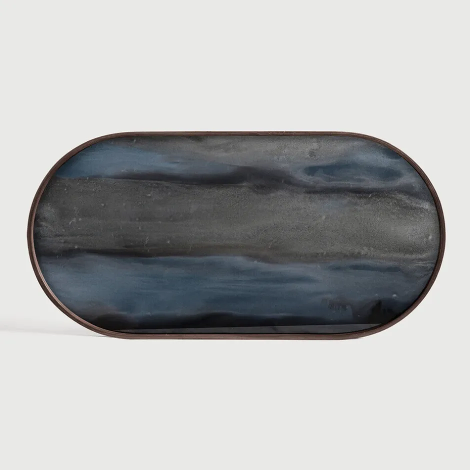 Ethnicraft Ovaal Dienblad Linear Flow 71 x 36cm* Keukengerei