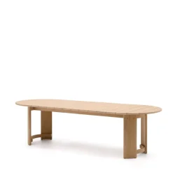 Kave Home Ovale Eettafel Xoriguer Eucalyptushout, 280 x 110cm* Eettafels Voor In Je Tuin|Ovale Eettafel