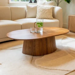 Sohome Ovale Salontafel Olav Mangohout, 120 x 70cm* Sohome Giftcard