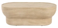 Zuiver Ovale Salontafel Noble Travertinlook, 100 x 50cm* Travertin Salontafel