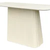 Sohome Ovale Sidetable Puck Mangohout, 140cm, kleur Ivoor* Sidetables