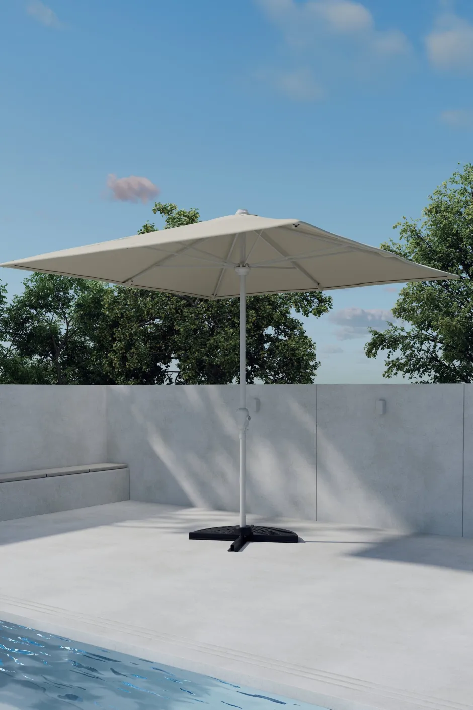 Nohr Parasol Antasia 293 x 293cm, kleur* Parasols & Parasolvoeten