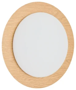Kave Home Plafondlamp Novae Houtlook, 40cm* Badkameraccessoires|Plafondlampen