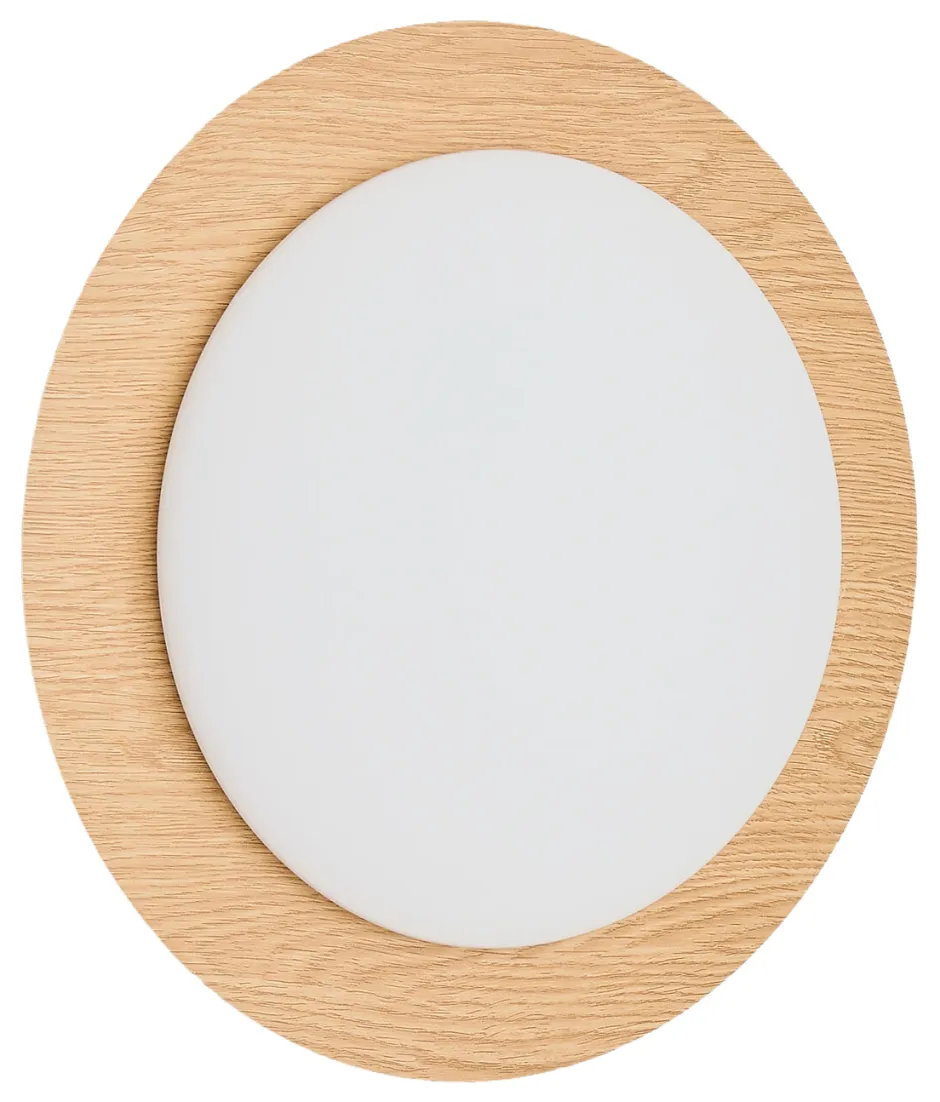 Kave Home Plafondlamp Novae Houtlook, 40cm* Badkameraccessoires|Plafondlampen