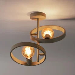 LifestyleFurn Plafondlamp Homer 2-lamps* Plafondlampen