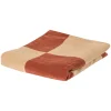 WOOOD Plaid Zena 130 x 170cm, kleur Roestbruin/Beige* Plaids