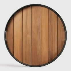 Ethnicraft Rond Dienblad Core Teakhout, 61cm* Keukengerei