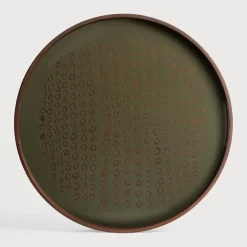 Ethnicraft Rond Dienblad Second Nature kleur Moss* Keukengerei