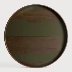 Ethnicraft Rond Dienblad Second Nature kleur Moss* Keukengerei