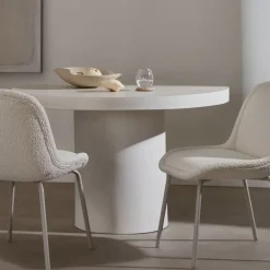 Kave Home Ronde Eettafel Aiguablava Beton, 120cm* Eettafels Voor In Je Tuin|Ronde Eettafel