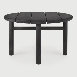 Ethnicraft Ronde Outdoor Bijzettafel Quatro Teakhout, 59cm* Loungetafels & Bijzettafels