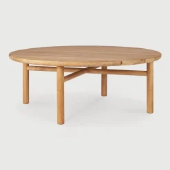 Ethnicraft Ronde Outdoor Salontafel Quatro Teakhout, 95cm* Loungetafels & Bijzettafels