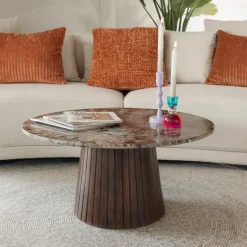 Sohome Ronde Salontafel Espen Marmer, 80cm* Sohome Giftcard|Ronde Salontafel