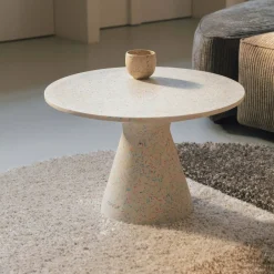 Zuiver Ronde Salontafel Victoria Terrazzo, 50cm, kleur* Loungetafels & Bijzettafels|Ronde Salontafel