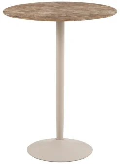 Bendt Ronde Bartafel Tempest Keramiek met marmerlook, 80cm, kleur /Grijs* Bartafels