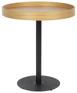 ZILT Ronde Bijzettafel Andreanna 40cm* Zwarte Bijzettafel|Ronde Bijzettafel