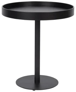 ZILT Ronde Bijzettafel Andreanna 40cm* Zwarte Bijzettafel|Ronde Bijzettafel