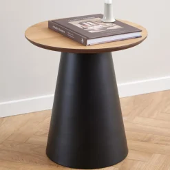 Bendt Ronde Bijzettafel Anemone Eiken, 45cm* Ronde Bijzettafel