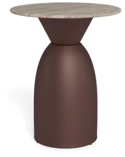 Bendt Ronde Bijzettafel Chardai Marmer, 40cm* Ronde Bijzettafel