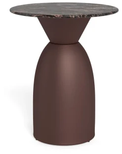 Bendt Ronde Bijzettafel Chardai Marmer, 40cm* Ronde Bijzettafel