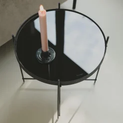 Zuiver Ronde Bijzettafel Cupid Glas, 43cm* Ronde Bijzettafel