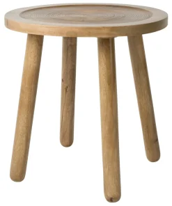 Zuiver Ronde Bijzettafel Dendron Mangohout* Ronde Bijzettafel