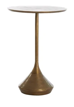 Light & Living Ronde Bijzettafel Dimphy 35cm* Zwarte Bijzettafel|Ronde Bijzettafel