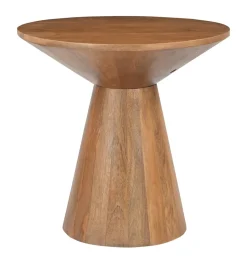 Artistiq Living Ronde Bijzettafel Elicia Mangohout, 60cm* Ronde Bijzettafel