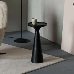 Zuiver Ronde Bijzettafel Floss 28cm* Zwarte Bijzettafel|Ronde Bijzettafel