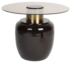 ZILT Ronde Bijzettafel Freddy Glas* Ronde Bijzettafel