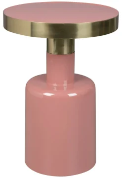 Zuiver Ronde Bijzettafel Glam 36cm* Zwarte Bijzettafel|Ronde Bijzettafel