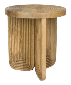 ZILT Ronde Bijzettafel Kang Mangohout, 40cm* Ronde Bijzettafel