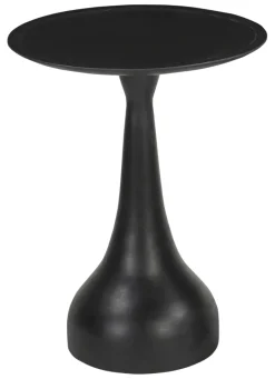 Artistiq Living Ronde Bijzettafel Macio Mangohout, kleur Zwart* Zwarte Bijzettafel|Ronde Bijzettafel