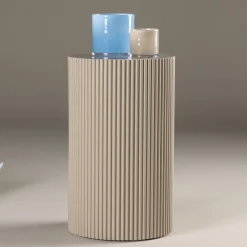 Nohr Ronde Bijzettafel Mistina MDF, 30cm* Zwarte Bijzettafel|Ronde Bijzettafel