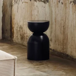 Kave Home Ronde Bijzettafel Rachell 30cm* Zwarte Bijzettafel|Ronde Bijzettafel