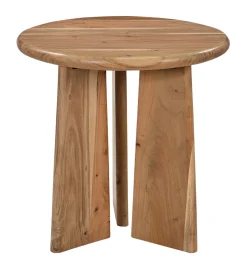 Artistiq Living Ronde Bijzettafel Sequia Acaciahout, 60cm* Ronde Bijzettafel